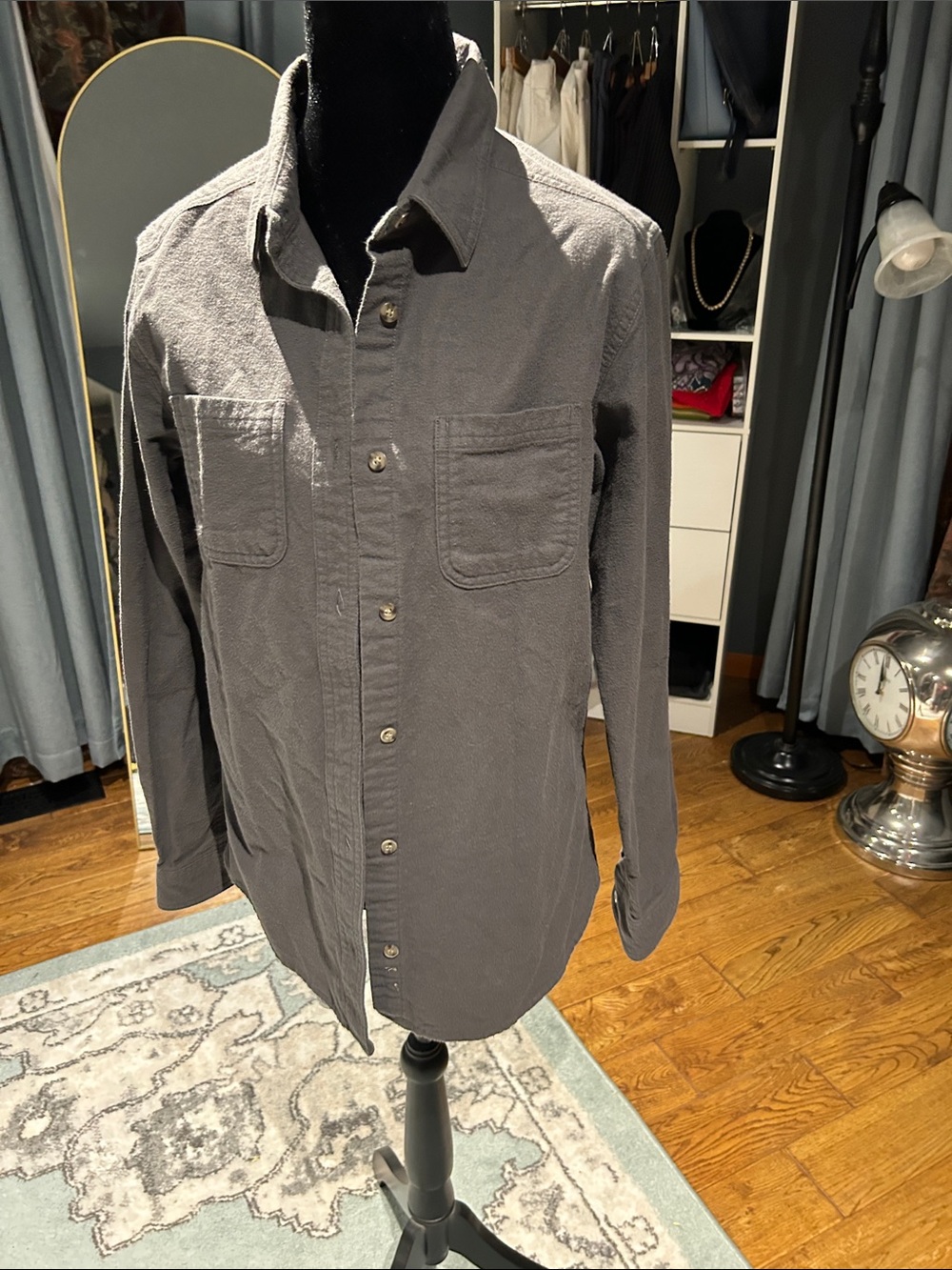 Cabela's Women's Charcoal Button-Down Work Shirt